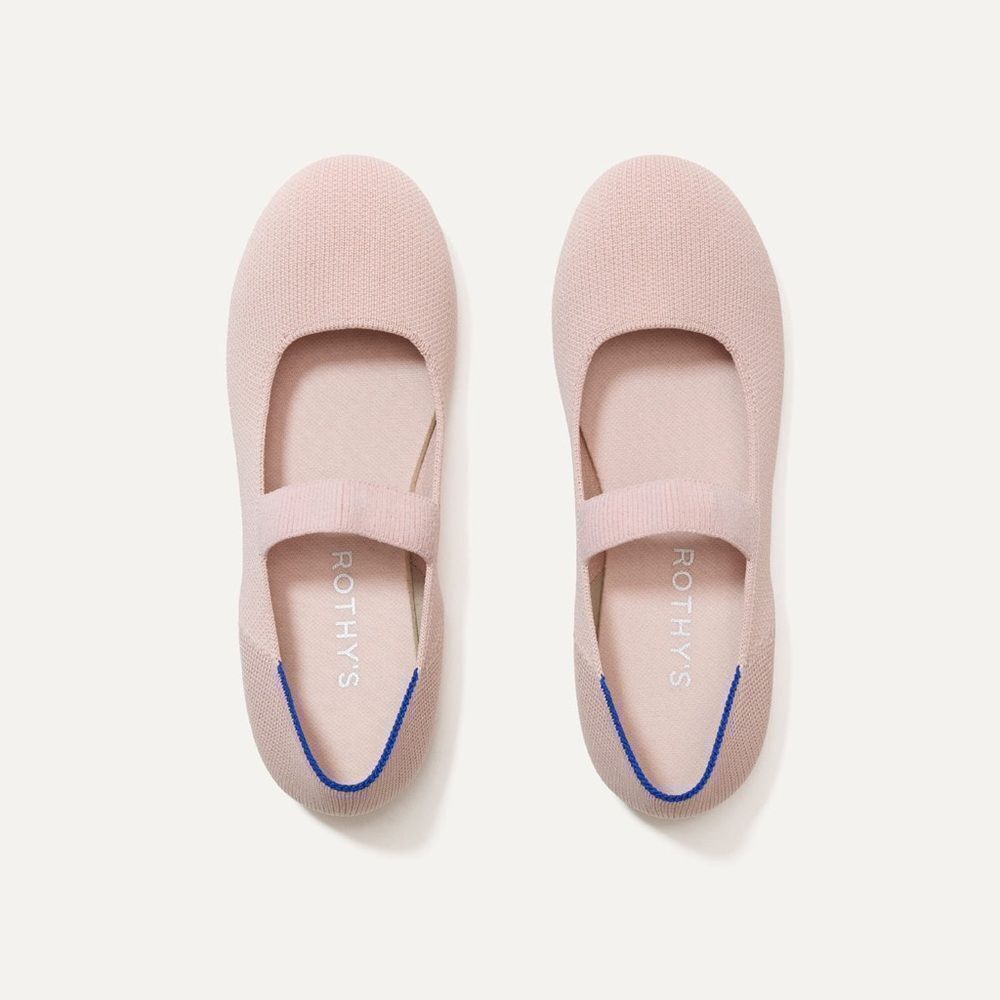 Rothy's Blush Mary Jane Shoes size 1